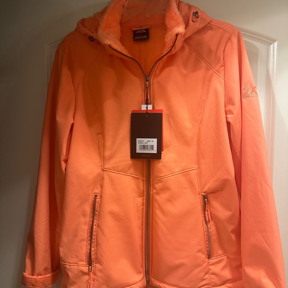 Zeroxposur Women's Vibrant Coral Lined Jacket